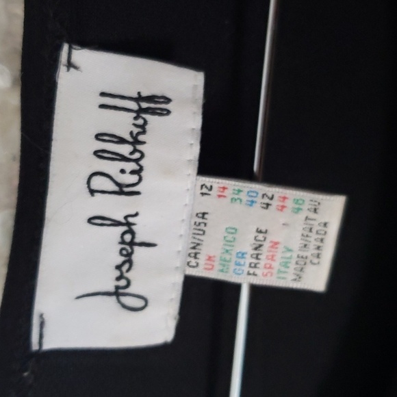 Joseph ribkoff black and white dress 12 long sleeve - Picture 2 of 2